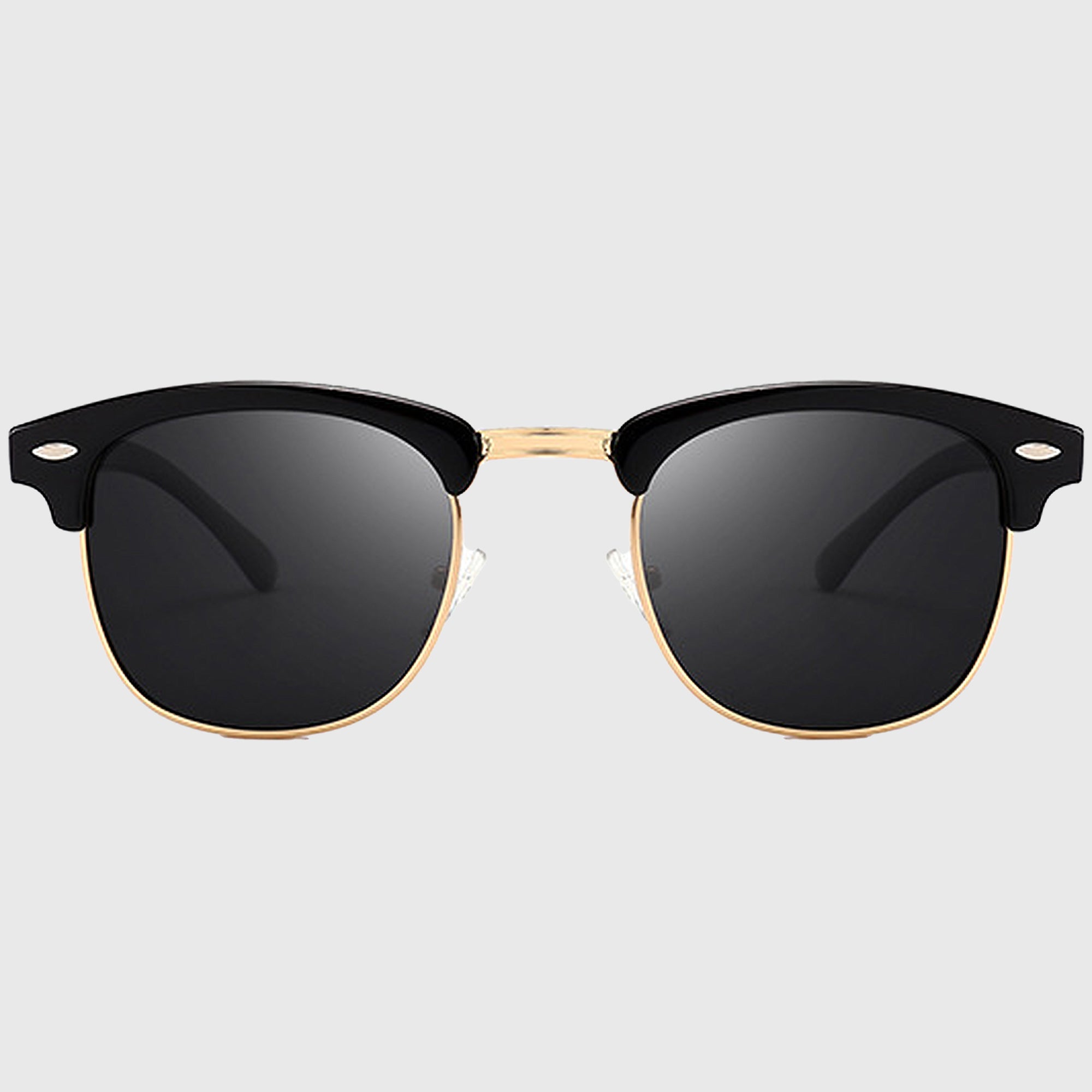 Anna-Kaci Men's Polarized Clubmaster Sunglasses-Metal & PC Frame Retro Style Shades