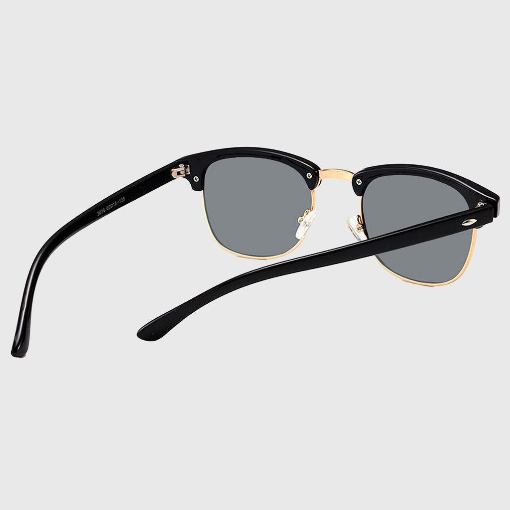 Anna-Kaci Men's Polarized Clubmaster Sunglasses-Metal & PC Frame Retro Style Shades