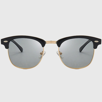 Anna-Kaci Men's Polarized Clubmaster Sunglasses-Metal & PC Frame Retro Style Shades