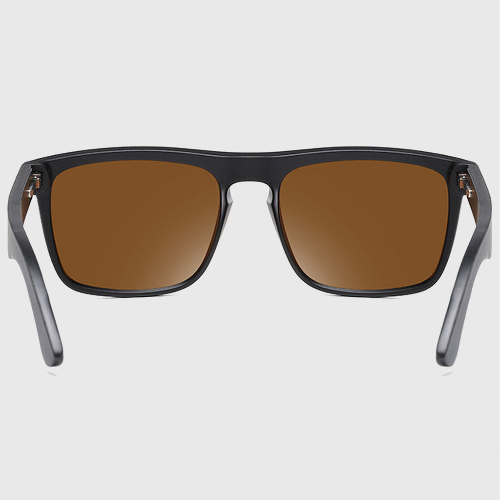Anna-Kaci Men's Wooden Frame Polarized Sunglasses-UV400 Protection