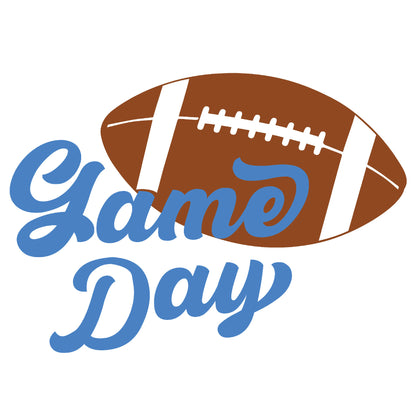 Blue American Football Game Day Tee