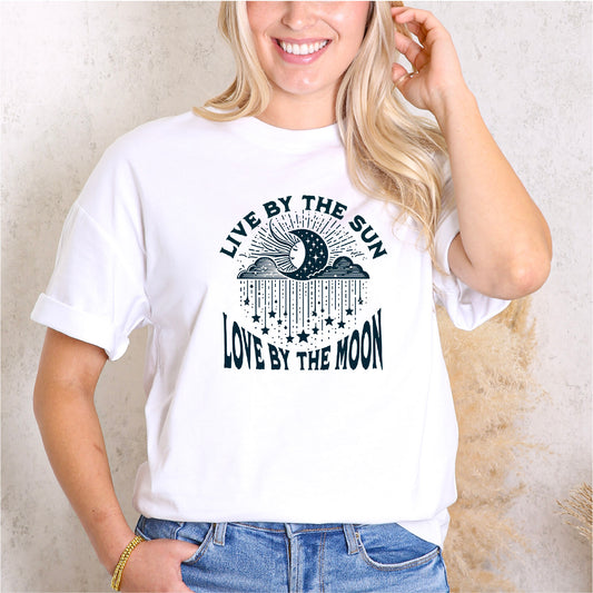 "Live by the Sun, Love by the Moon" Celestial Harmony T-Shirt