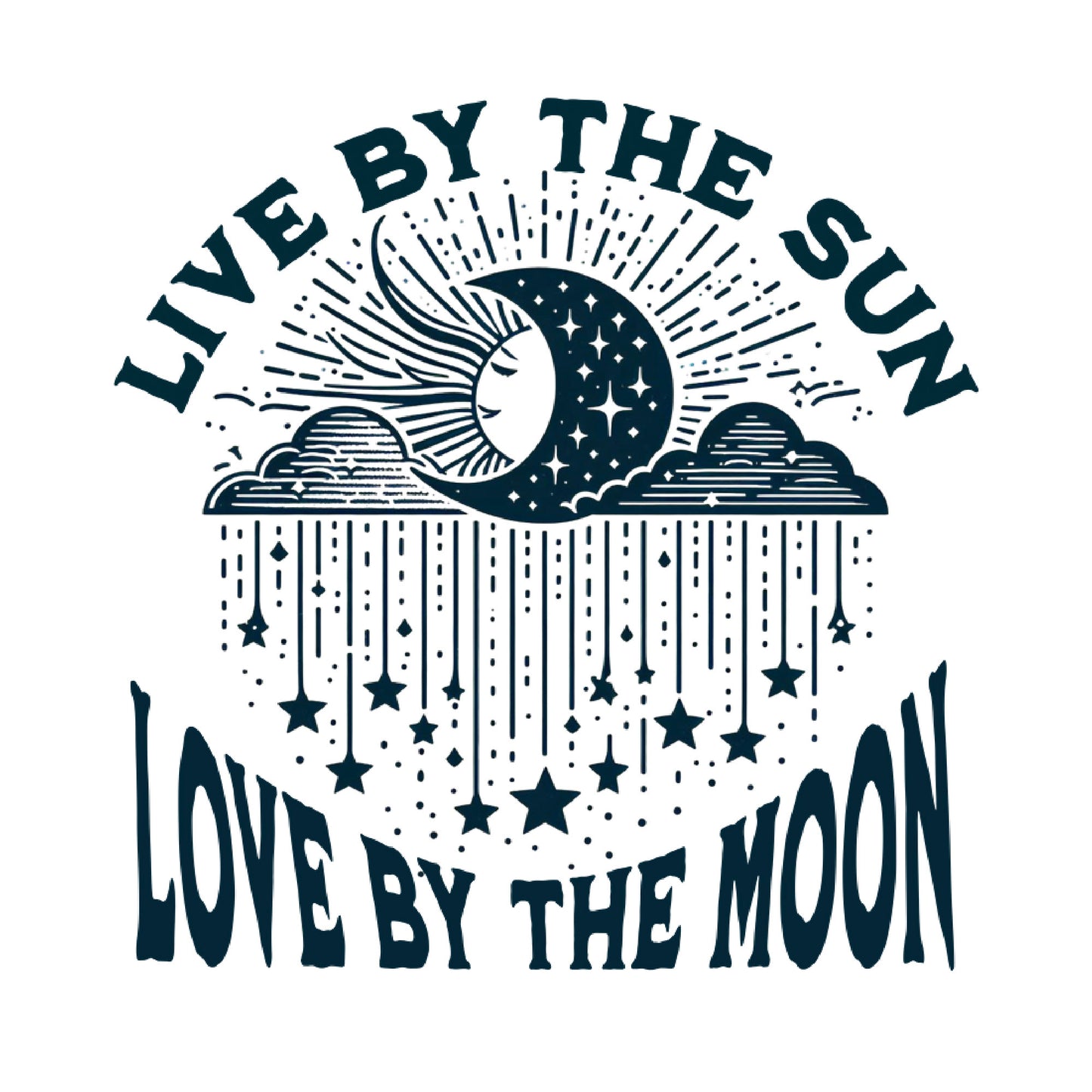 "Live by the Sun, Love by the Moon" Celestial Harmony T-Shirt