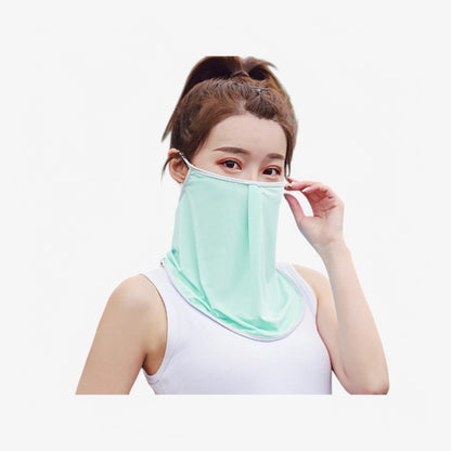 Anna-Kaci Women's Lightweight Face Cover Scarf with Ear Loops