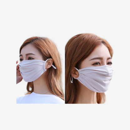 Anna-Kaci Women's Reusable Fabric Face Mask with Adjustable Ear Loops