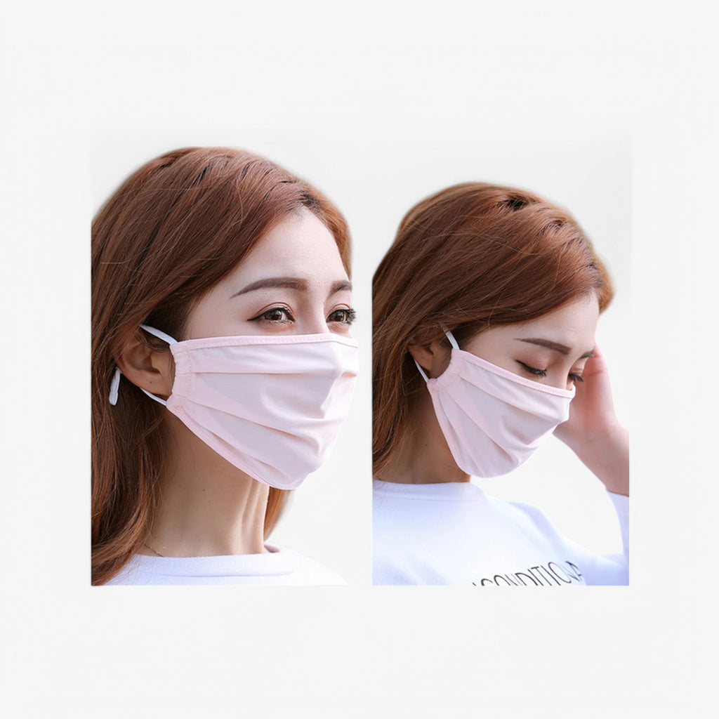 Anna-Kaci Women's Reusable Fabric Face Mask with Adjustable Ear Loops