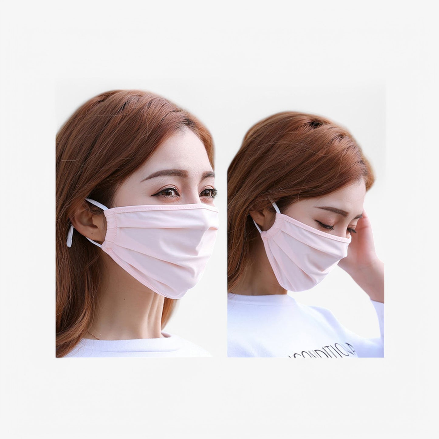 Anna-Kaci Women's Reusable Fabric Face Mask with Adjustable Ear Loops