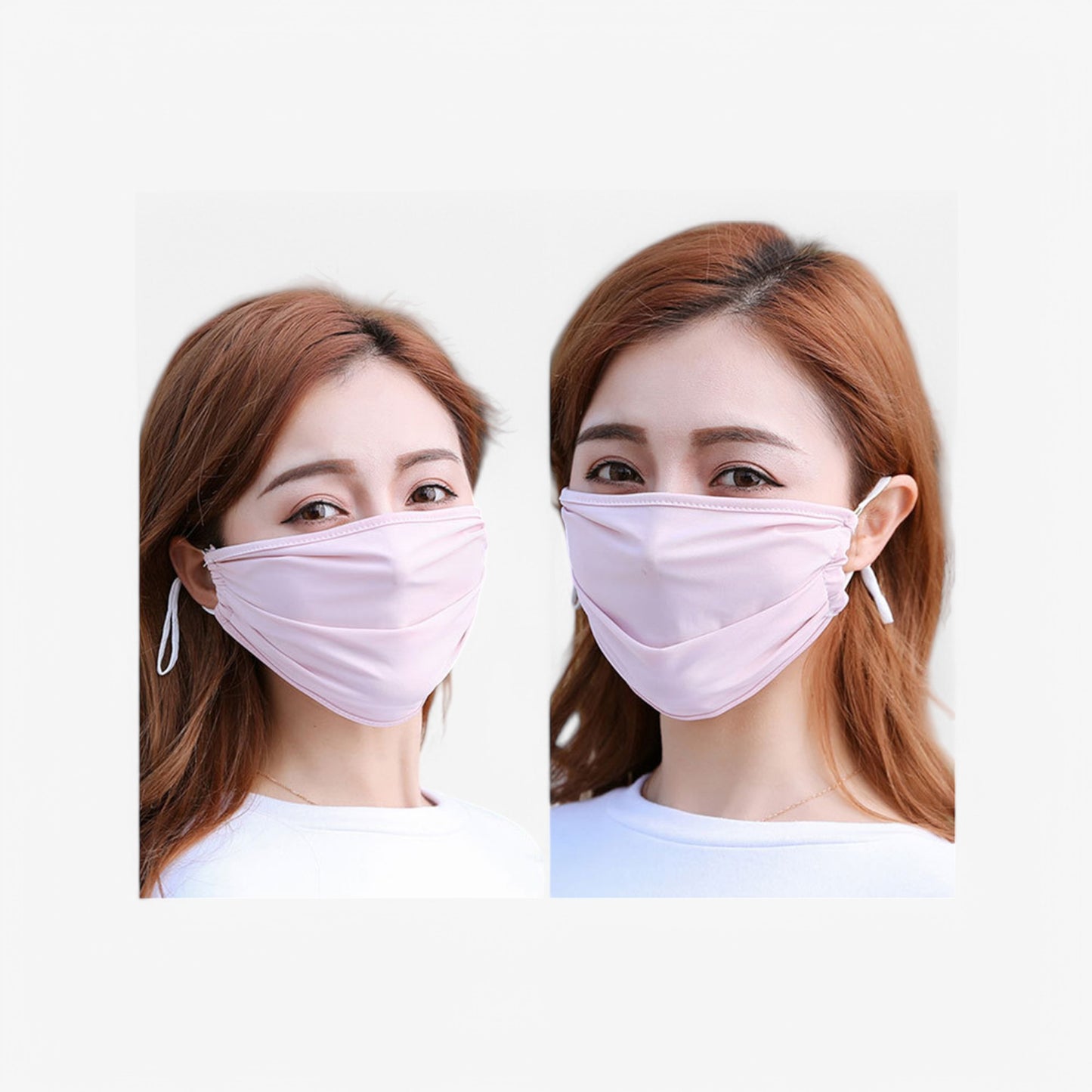 Anna-Kaci Women's Reusable Fabric Face Mask with Adjustable Ear Loops