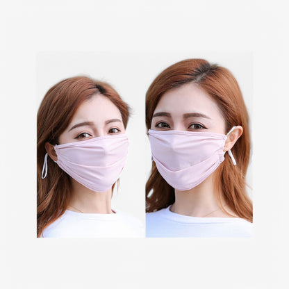 Anna-Kaci Women's Reusable Fabric Face Mask with Adjustable Ear Loops