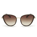 Anna-Kaci Women's Cat Eye Oversized Round Sunglasses with Gradient Lens and Tortoise Frame