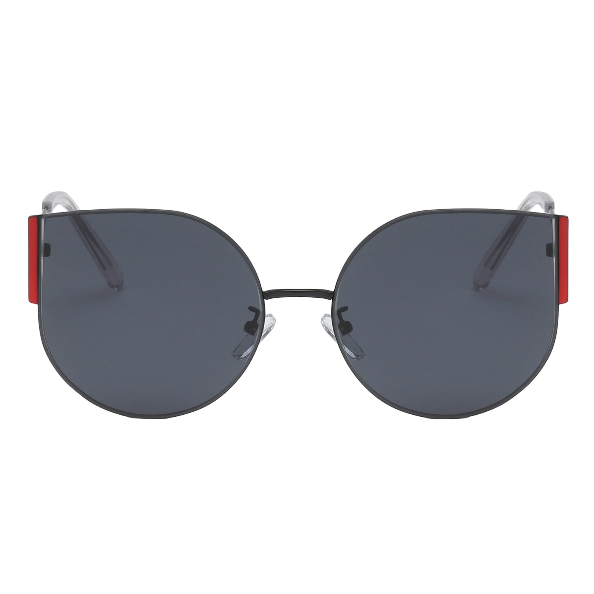 Anna-Kaci Women's Round Cat Eye Sunglasses Fashionable Retro Vintage Inspired Frame Stylish Lenses Perfect Accessory