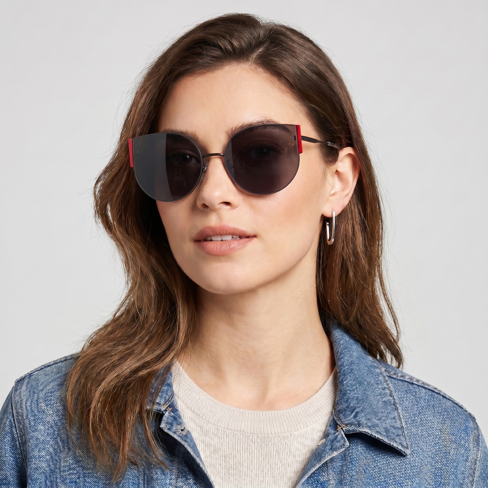 Anna-Kaci Women's Round Cat Eye Sunglasses Fashionable Retro Vintage Inspired Frame Stylish Lenses Perfect Accessory