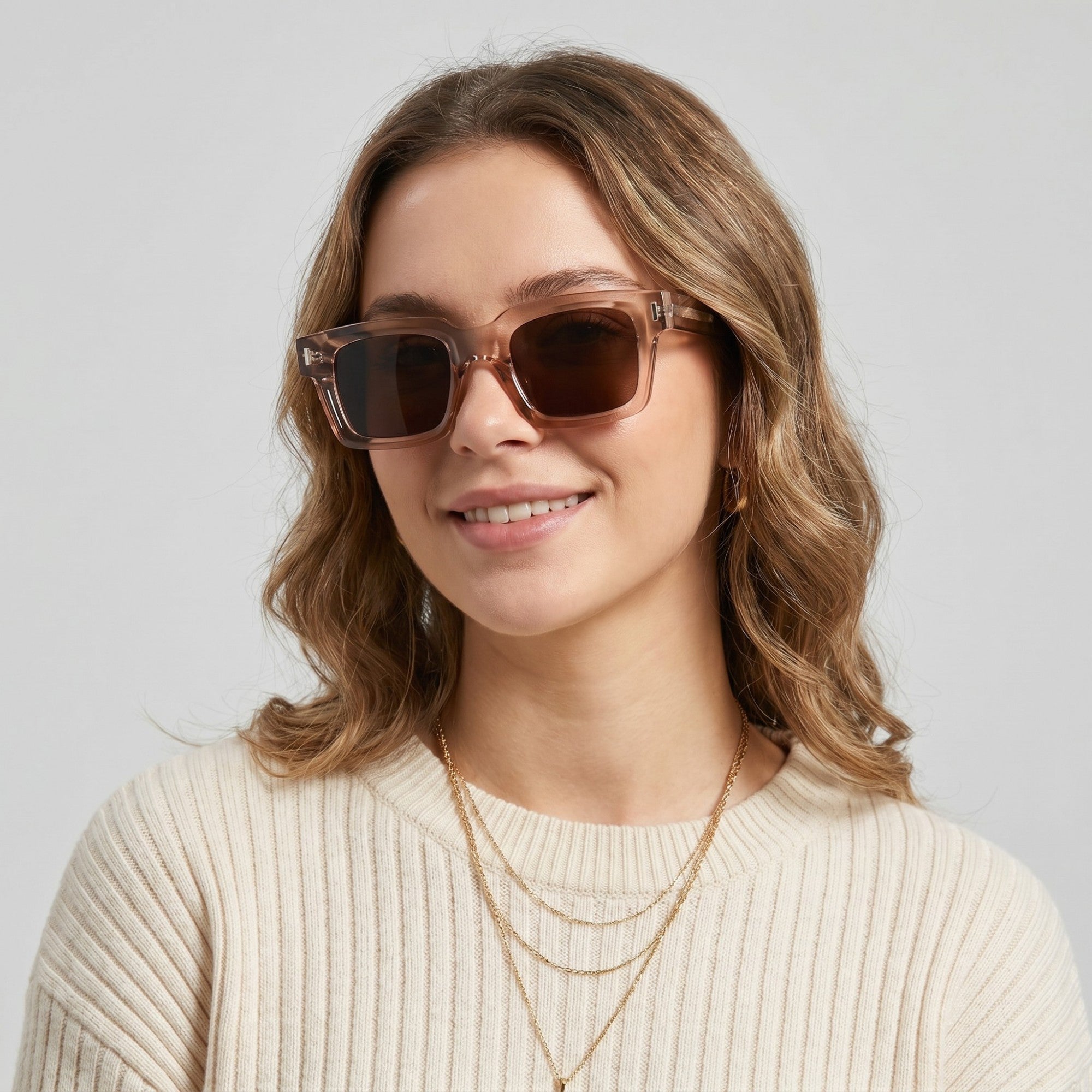 Anna-Kaci Women's Classic Square Retro Bold Sunglasses Oversized Fashionable Frame Stylish Design