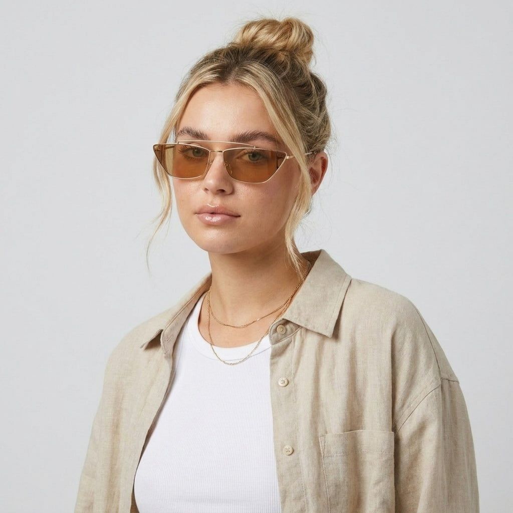 Anna-Kaci Women's Oversized Cat Eye Sunglasses Lightweight Durable Frame Elegant Modern Design