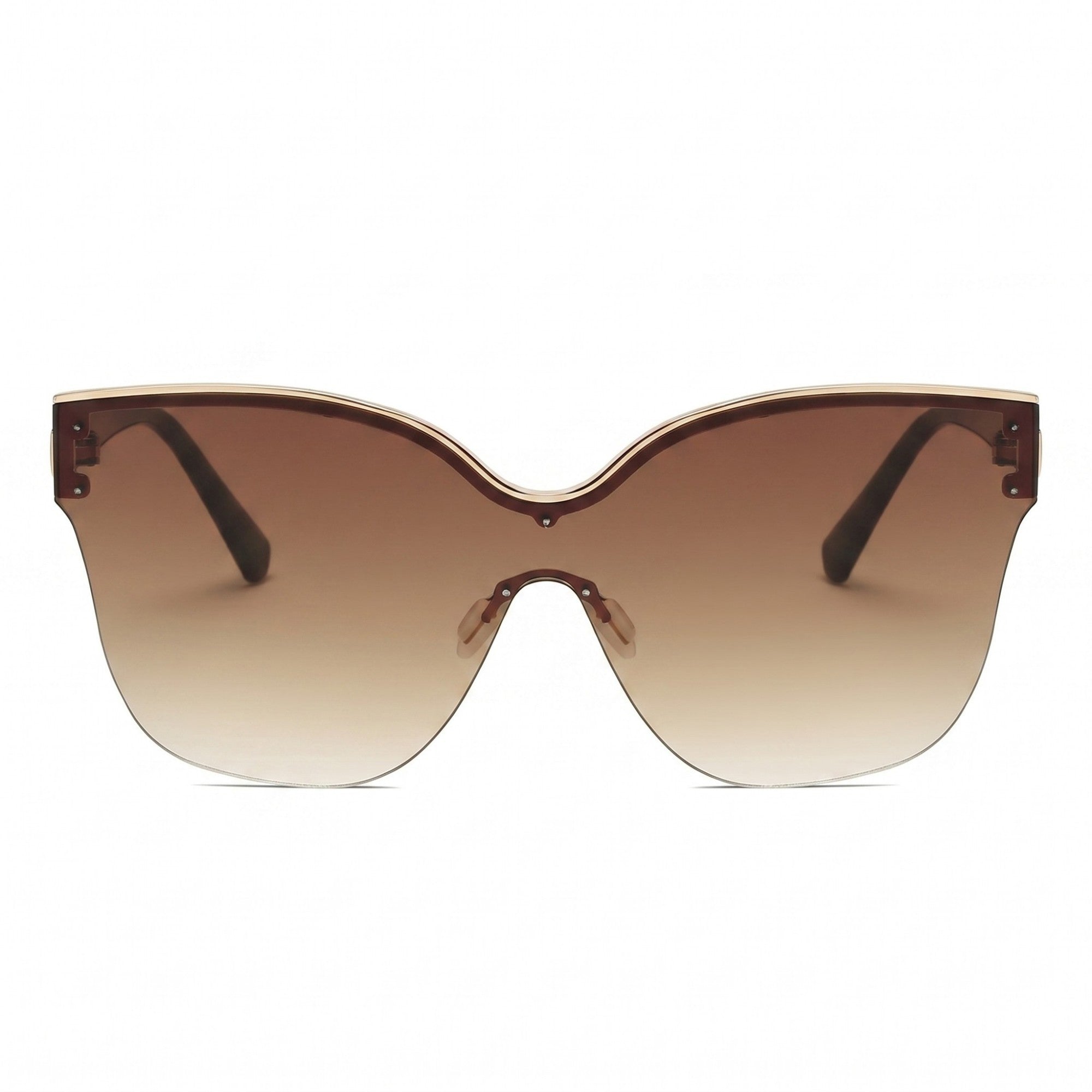 Anna-Kaci Women's Oversized Rimmed Sunglasses Rounded Frame Elegant Stylish Lightweight Comfortable Fit