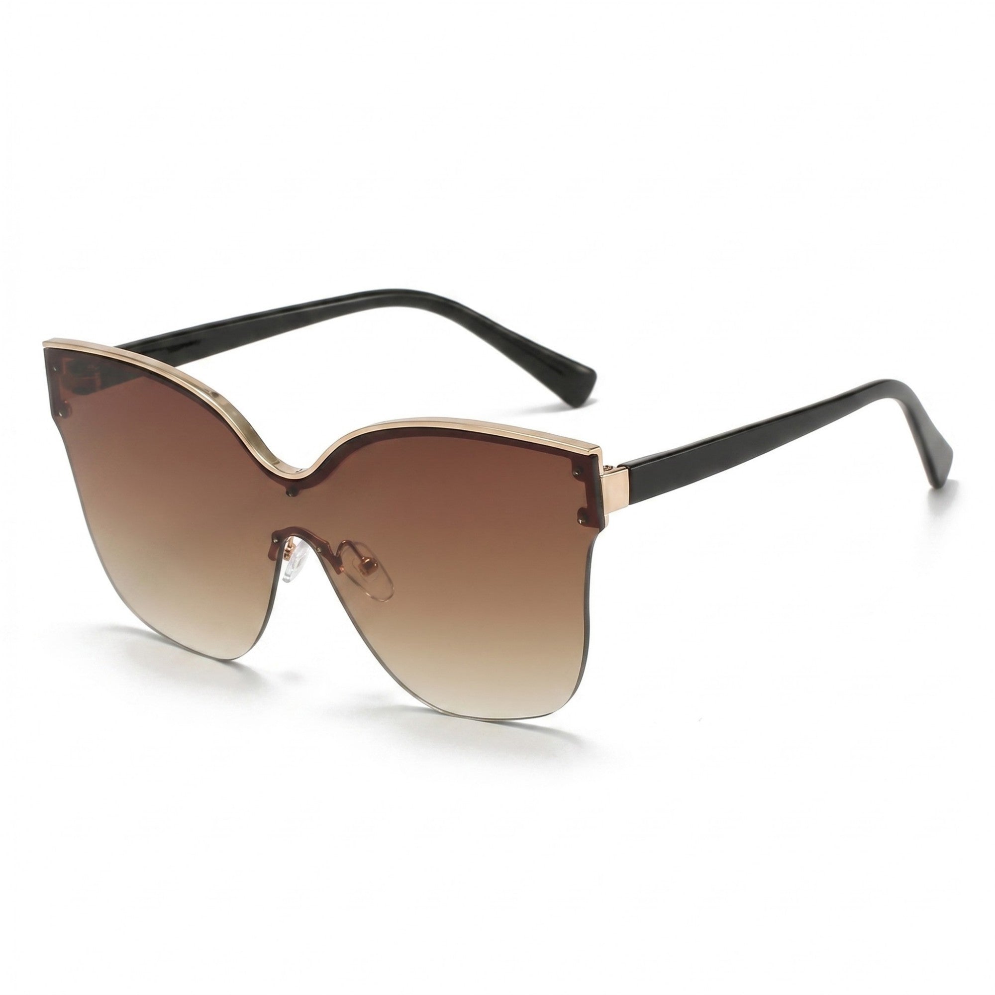 Anna-Kaci Women's Oversized Rimmed Sunglasses Rounded Frame Elegant Stylish Lightweight Comfortable Fit