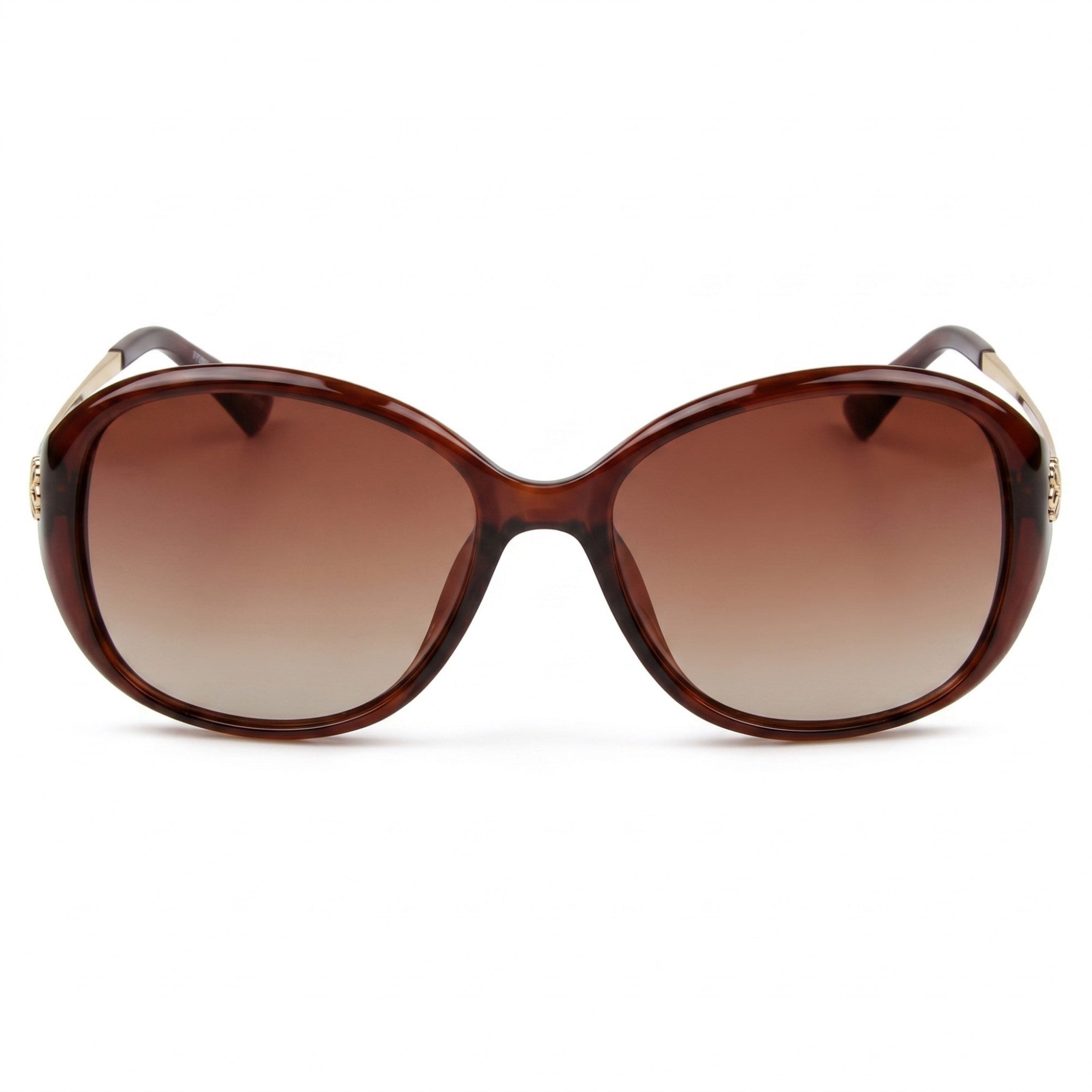 Anna-Kaci Women's Oversized Cat-Eye Frame Sunglasses with Gradient Lenses and Elegant Temple Detail