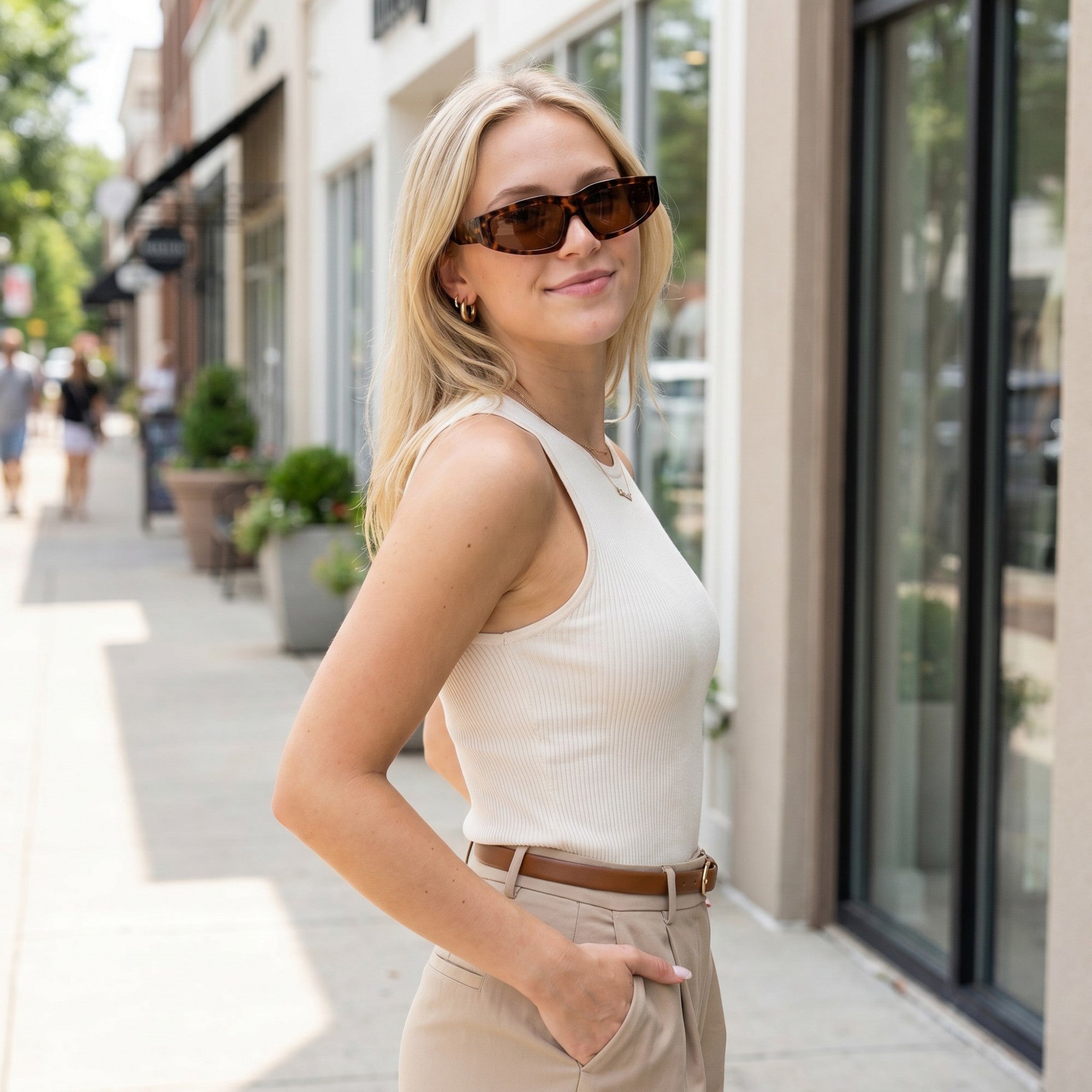 Anna-Kaci Women's Cat Eye Sunglasses with Stylish Frame and Trendy Lenses