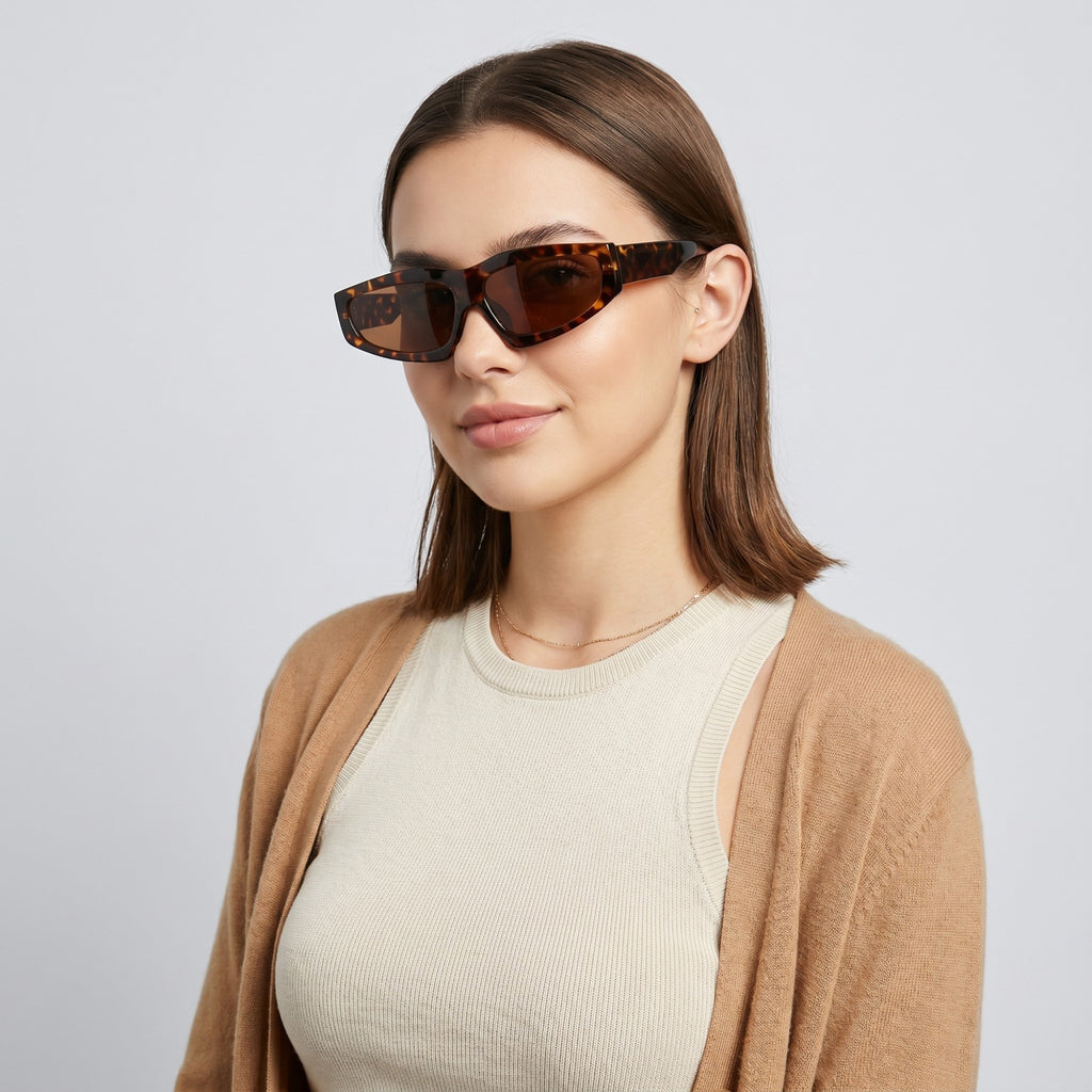 Anna-Kaci Women's Cat Eye Sunglasses with Stylish Frame and Trendy Lenses