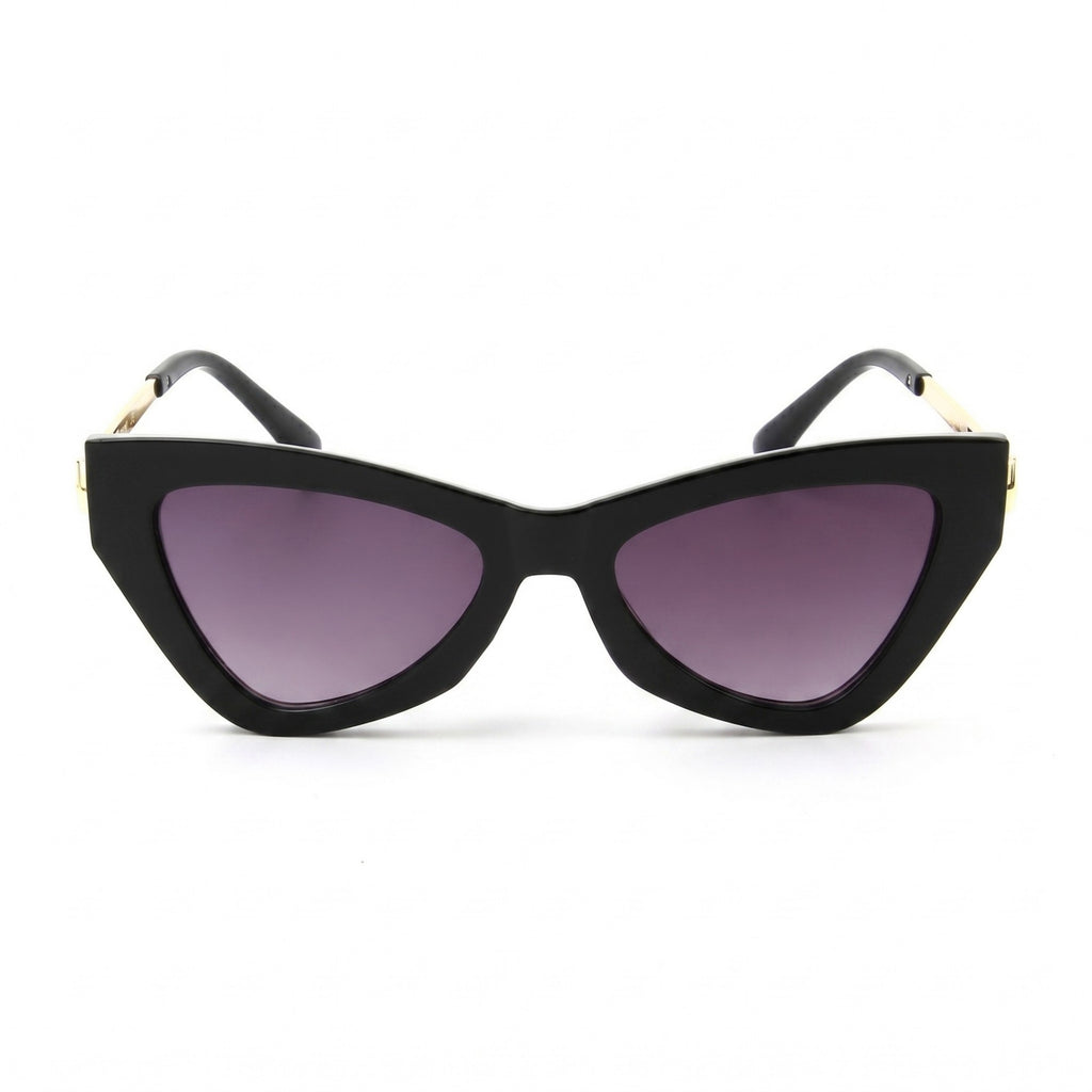 Anna-Kaci Women's Cat-Eye Fashion Sunglasses with Lightweight Metal Arms and Gradient Lenses