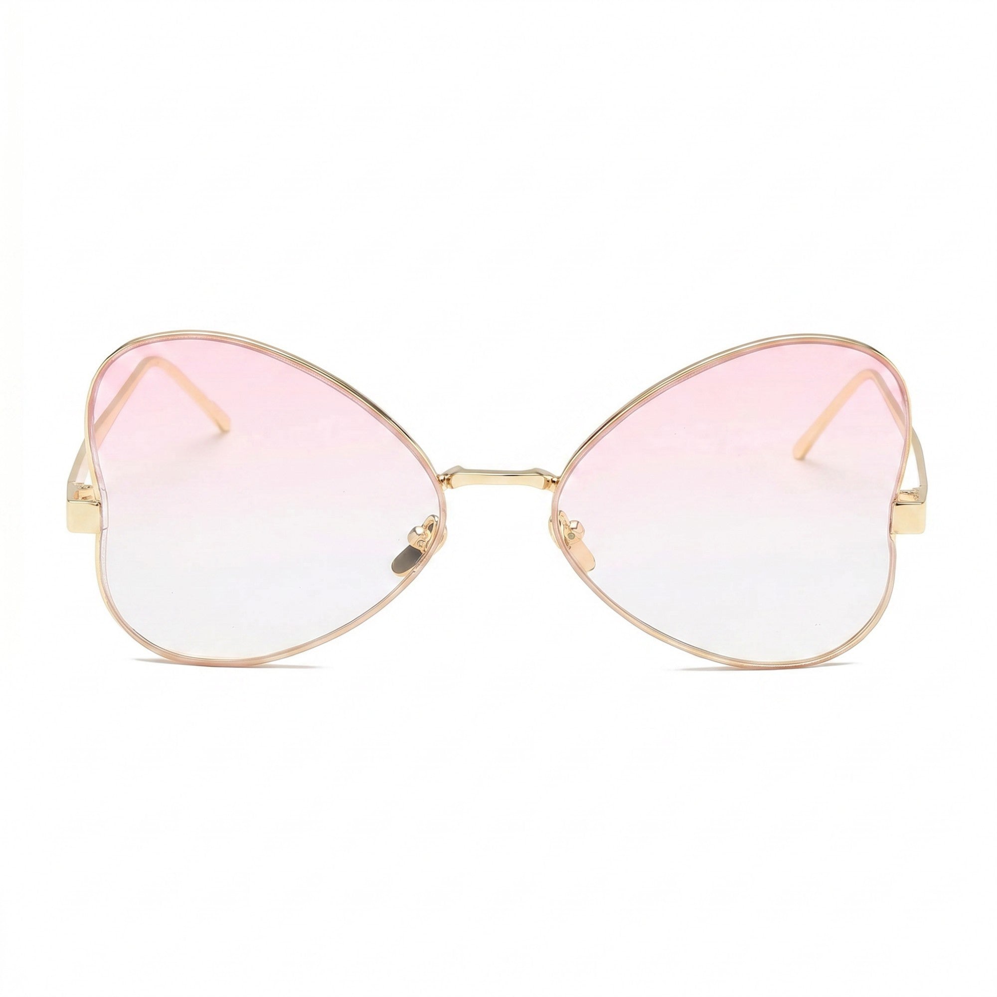 Anna-Kaci Women's Round Oval Fashion Polarized Sunglasses with Lightweight Metal Frame and Gradient Lenses