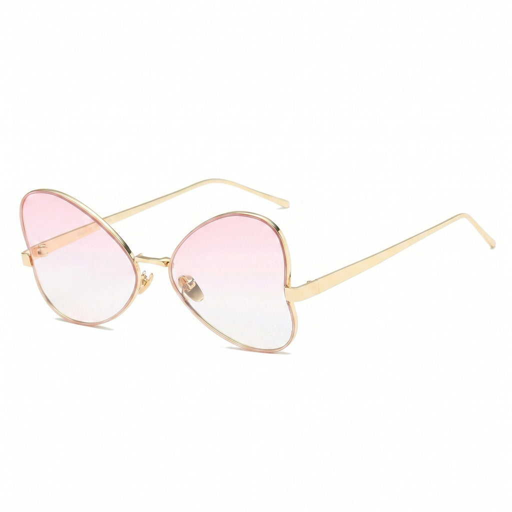 Anna-Kaci Women's Round Oval Fashion Polarized Sunglasses with Lightweight Metal Frame and Gradient Lenses
