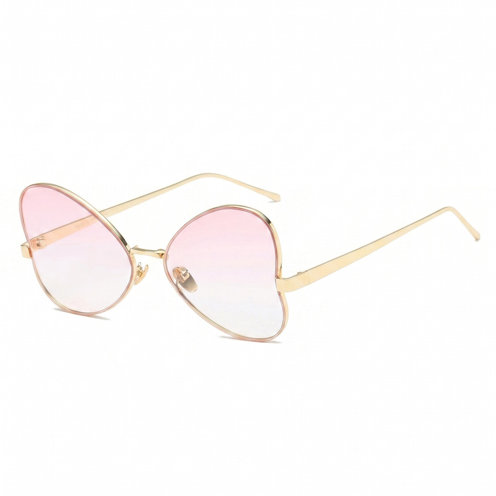 Anna-Kaci Women's Round Oval Fashion Polarized Sunglasses with Lightweight Metal Frame and Gradient Lenses