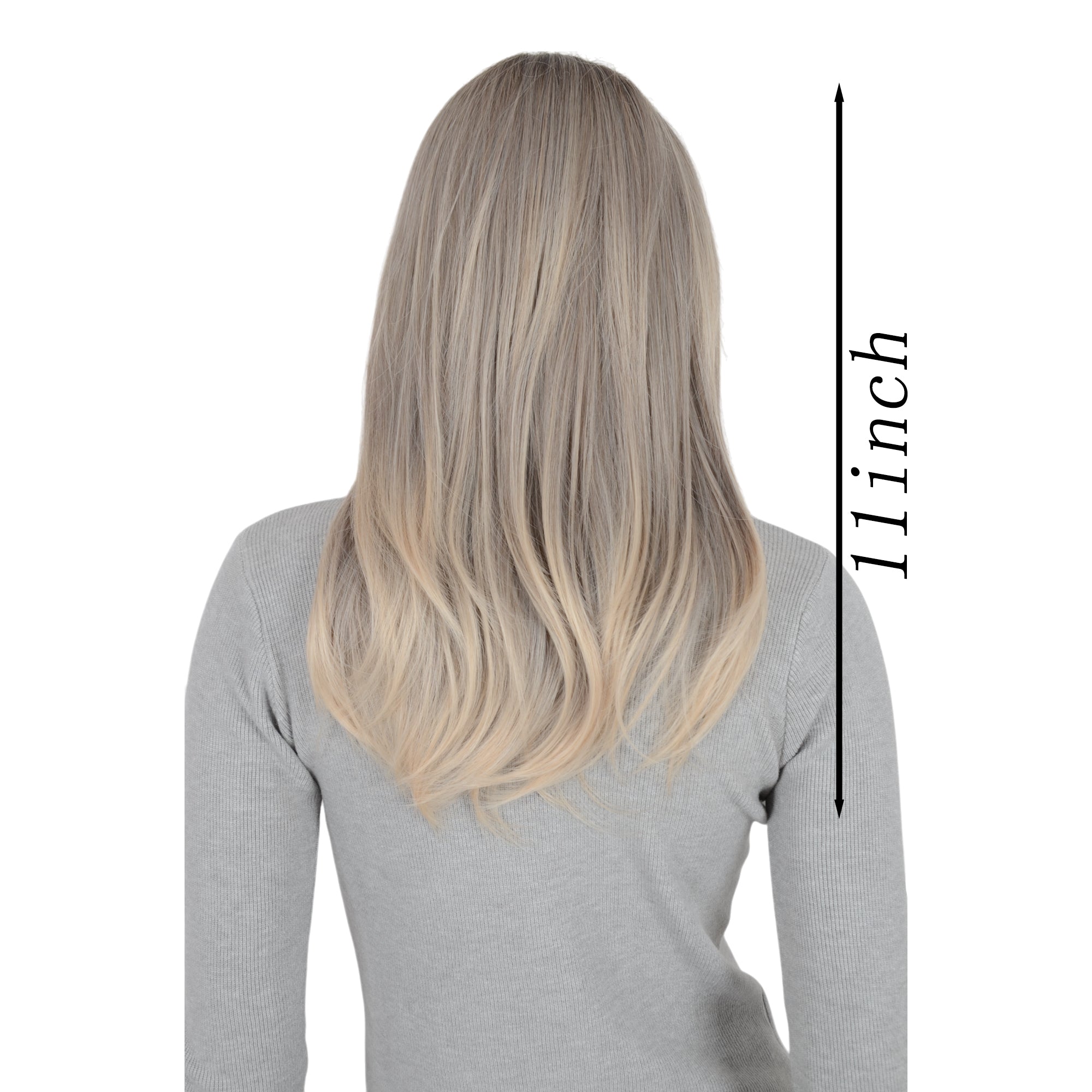 Alilang 11 Inch Layered Curly Wig with Curtain Bangs Synthetic Wavy Wig for Women Hair Wig for Daily