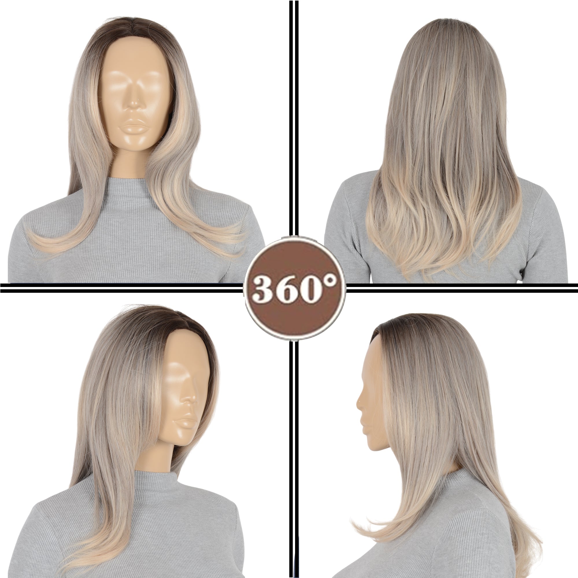 Alilang 11 Inch Layered Curly Wig with Curtain Bangs Synthetic Wavy Wig for Women Hair Wig for Daily