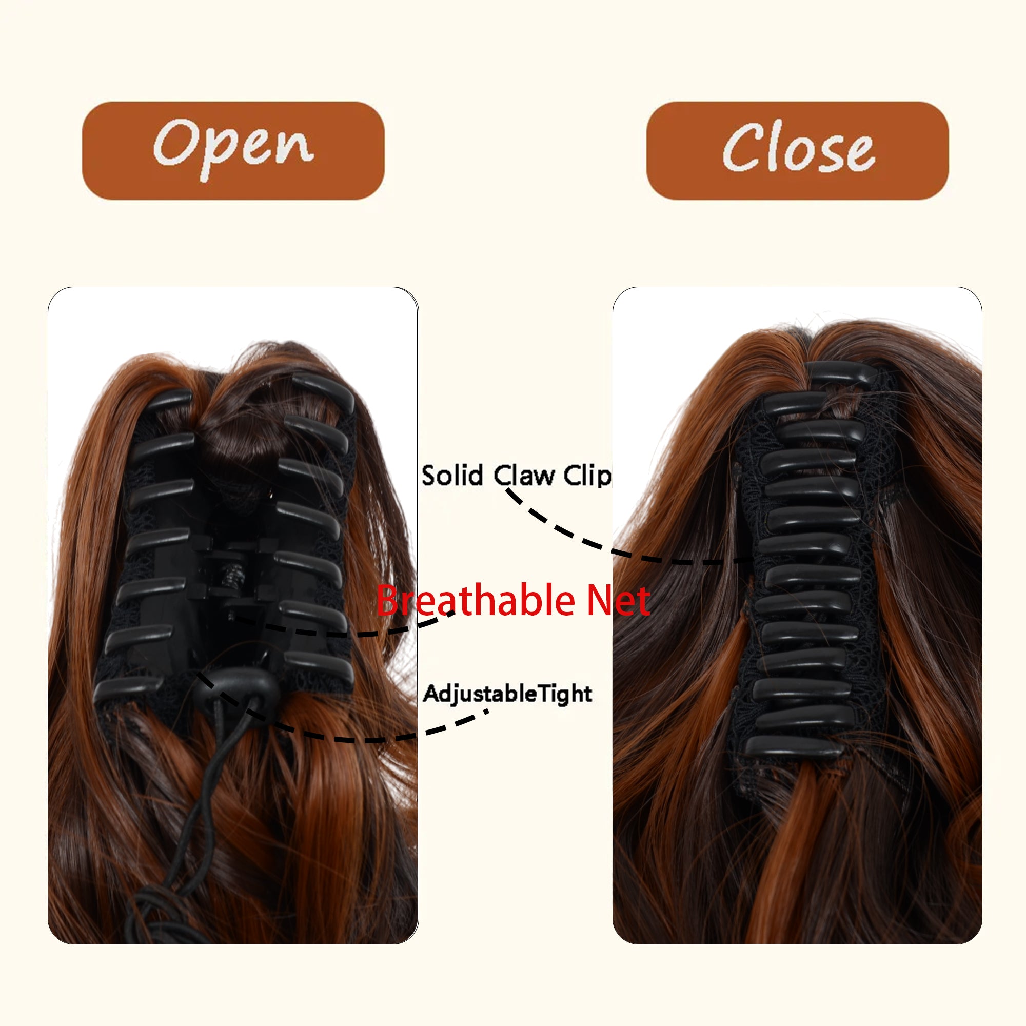 Alilang Claw Clip Curly Ponytail Extension 9 Inch Long Curly Wavy Hairpiece  Synthetic Clip-In Ponytail for Women Daily Wear