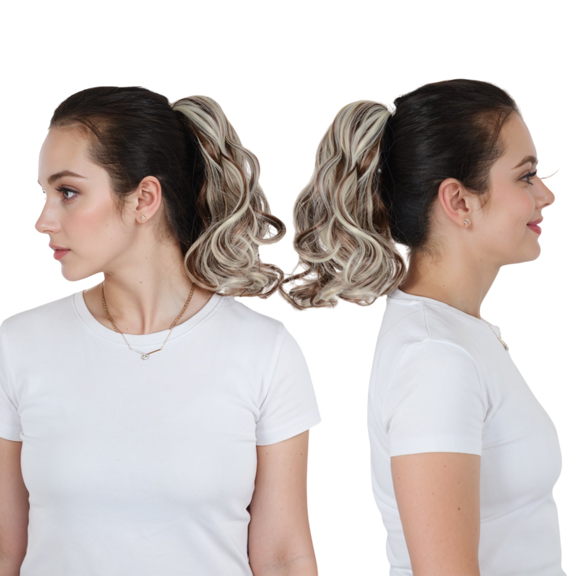 Alilang Claw Clip Curly Ponytail Extension 9 Inch Long Curly Wavy Hairpiece  Synthetic Clip-In Ponytail for Women Daily Wear