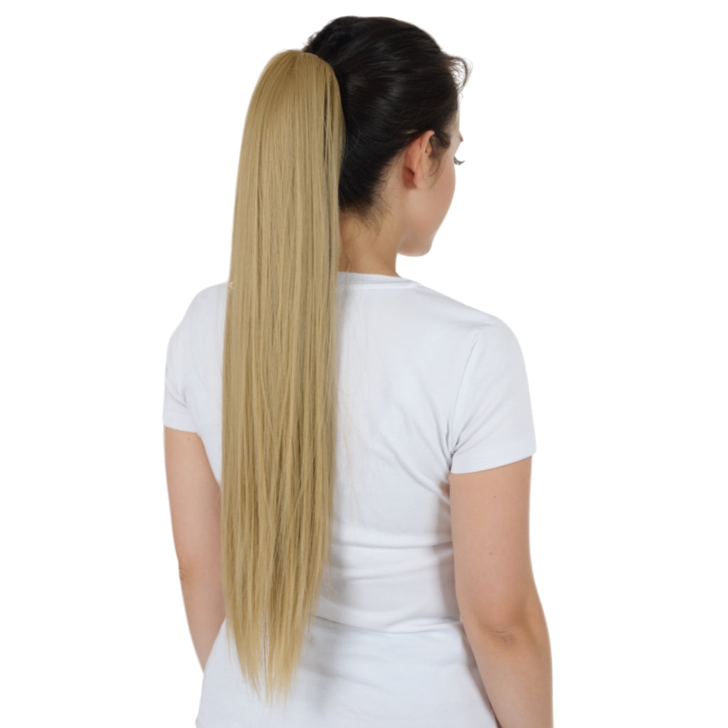 Alilang Claw Clip Long Straight Ponytail Extension Natural-Looking Hairpiece 24 Inch