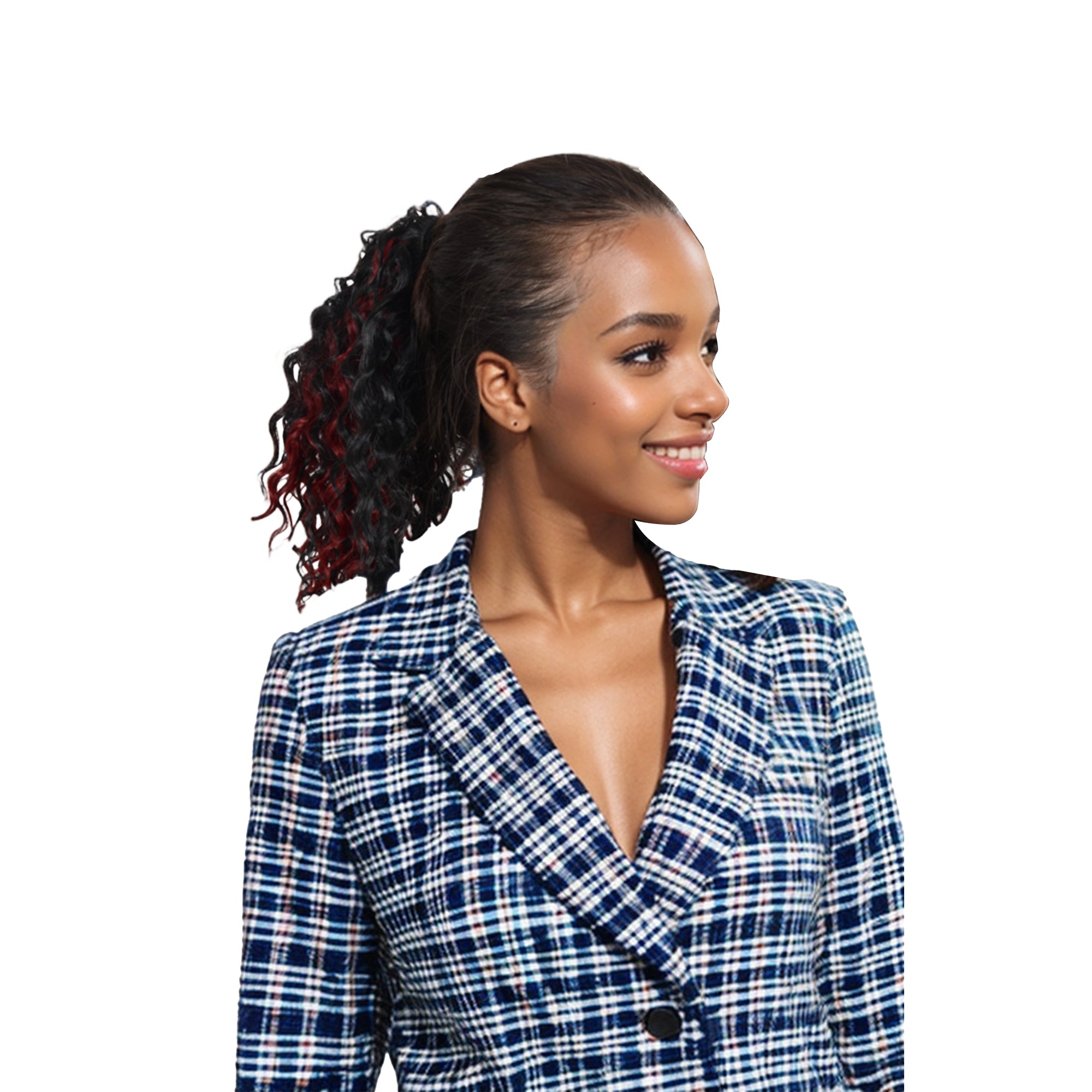 Alilang 10 Inch Short Curly Drawstring Ponytail Extension for Women Synthetic Clip-In Ponytail Hairpiece for Daily Use