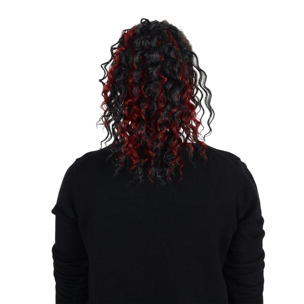 Alilang 10 Inch Short Curly Drawstring Ponytail Extension for Women Synthetic Clip-In Ponytail Hairpiece for Daily Use