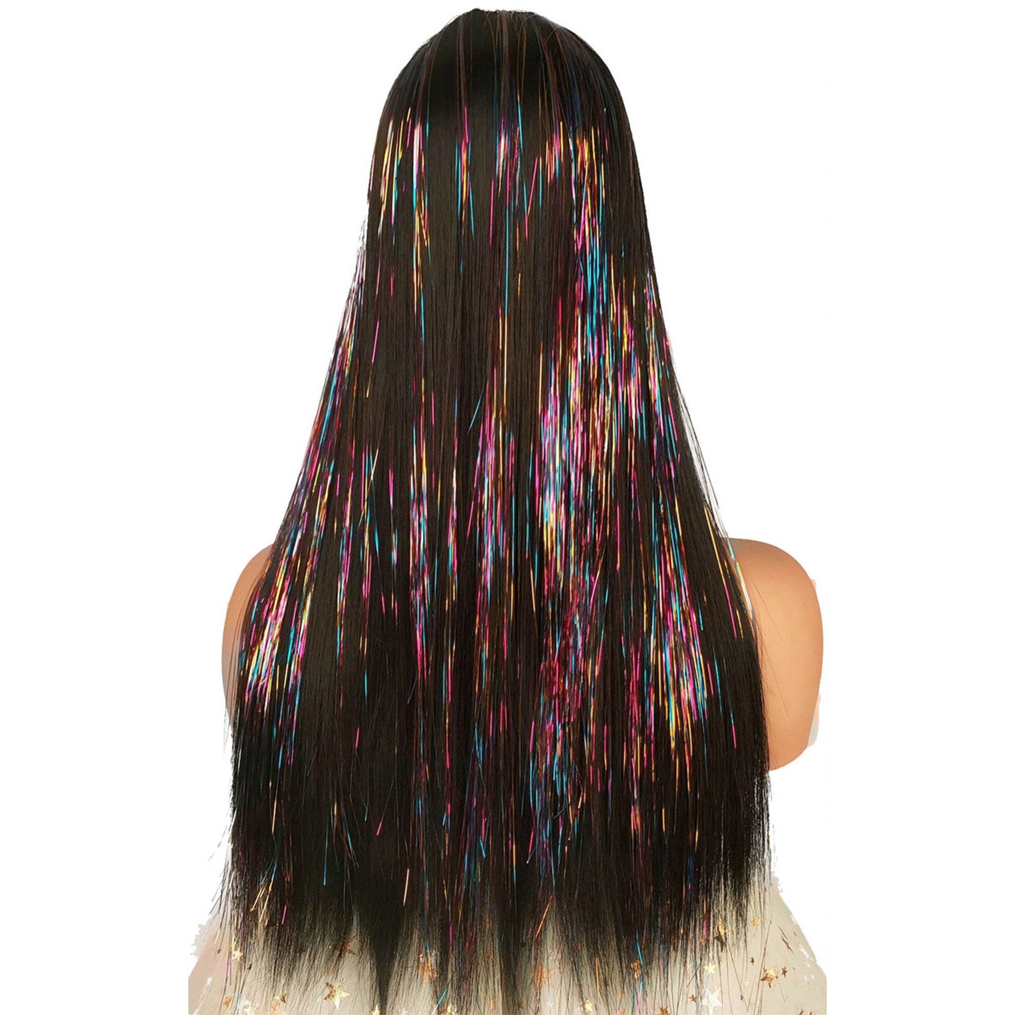 Alilang Sparkly Hair Tinsel Kit with 14/16/20 Colors and Installation Tools for Stylish Hair Extensions