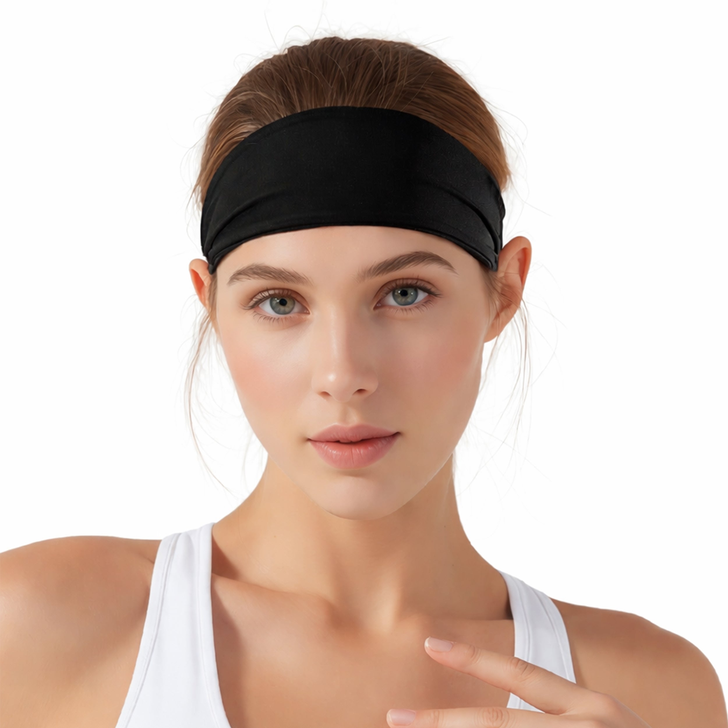 Anna-Kaci Stretchy Sports Headbands Sweat-Wicking Quick-Dry for Women and Men Running Yoga Workouts