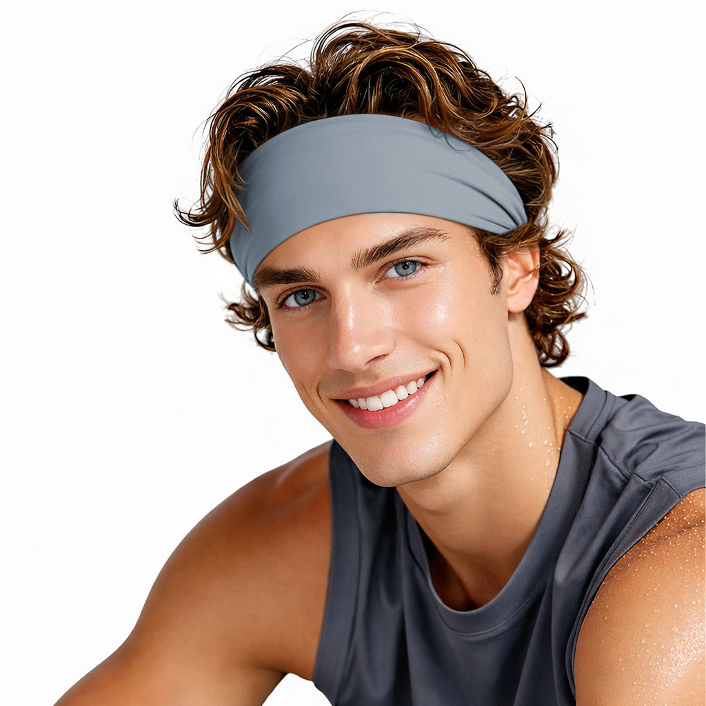 Anna-Kaci Stretchy Sports Headbands Sweat-Wicking Quick-Dry for Women and Men Running Yoga Workouts