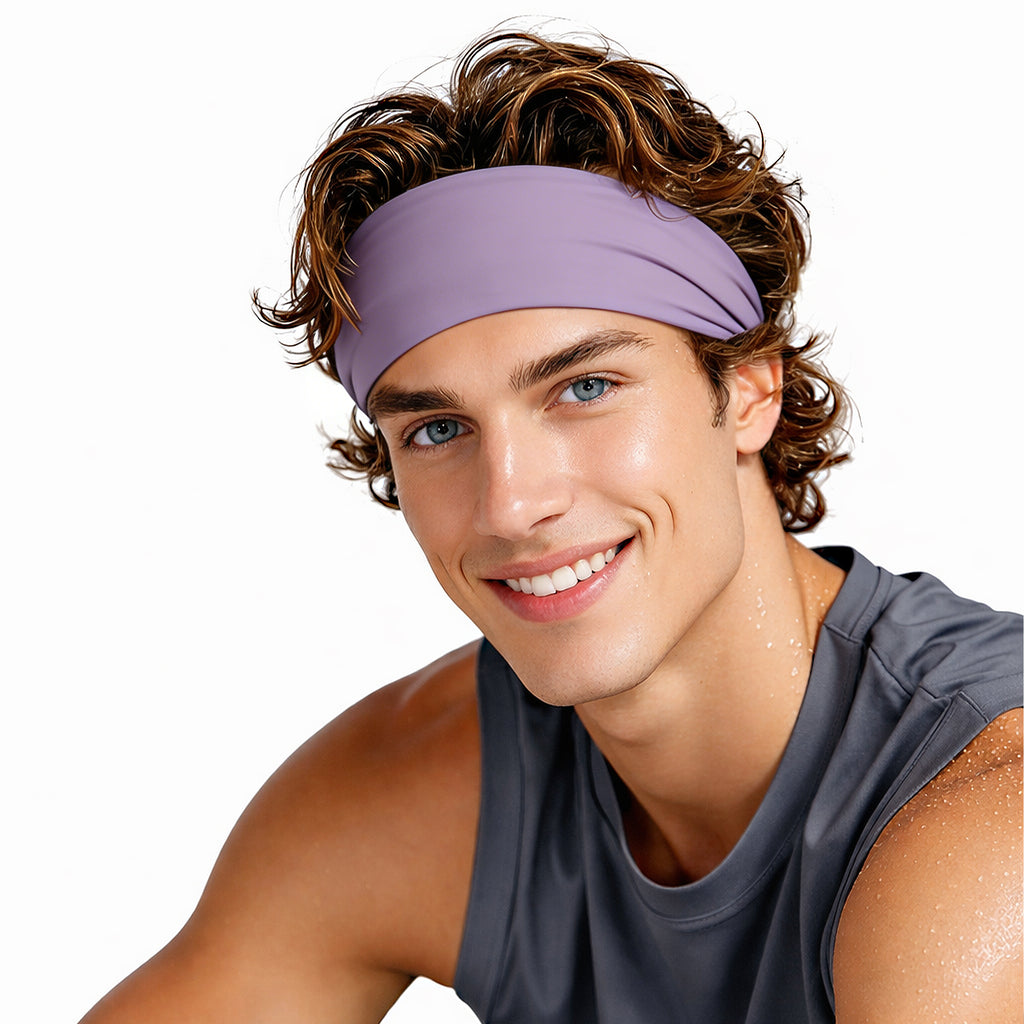 Anna-Kaci Stretchy Sports Headbands Sweat-Wicking Quick-Dry for Women and Men Running Yoga Workouts