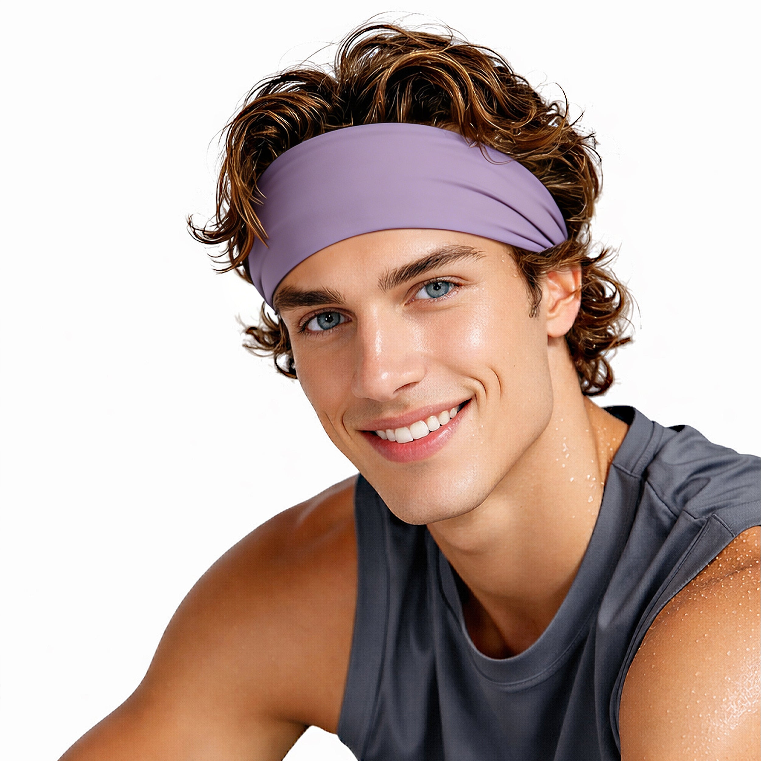 Anna-Kaci Stretchy Sports Headbands Sweat-Wicking Quick-Dry for Women and Men Running Yoga Workouts
