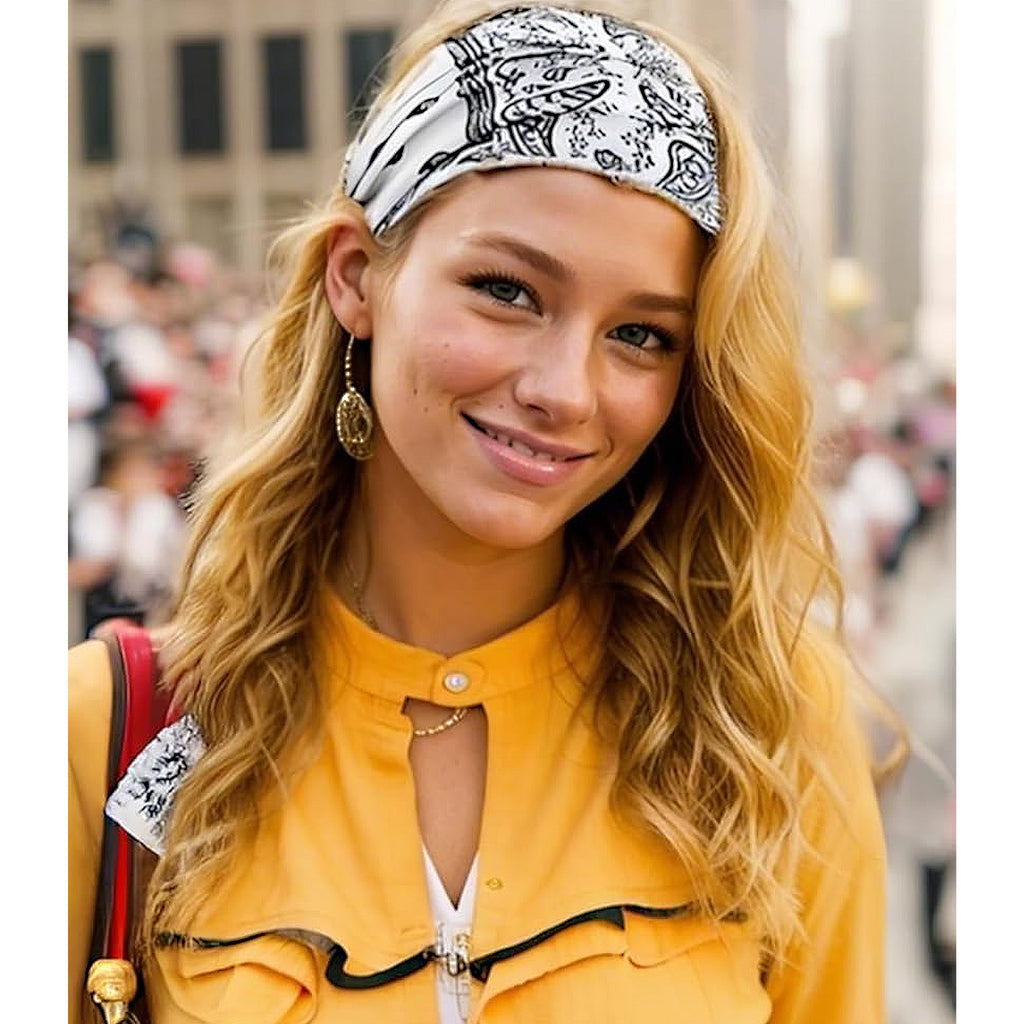 Anna-Kaci Women's Fashion Paisley Headbands Boho Style Moisture-Wicking Quick-Dry Elastic Sweat Hairband