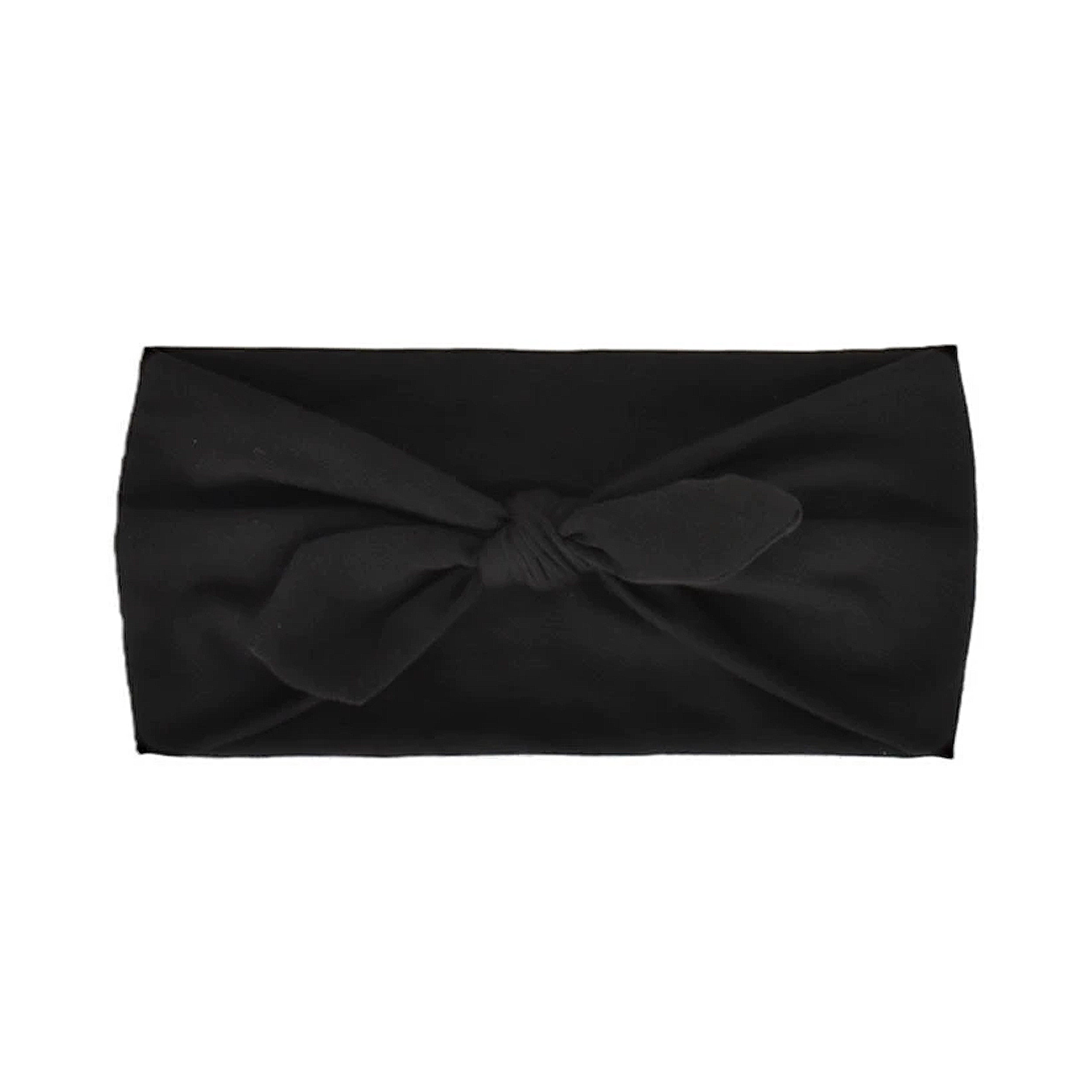 Anna-Kaci Women's Fashion Bow Headbands Solid Color Moisture-Wicking Quick-Dry Elastic Sweat Hairbands
