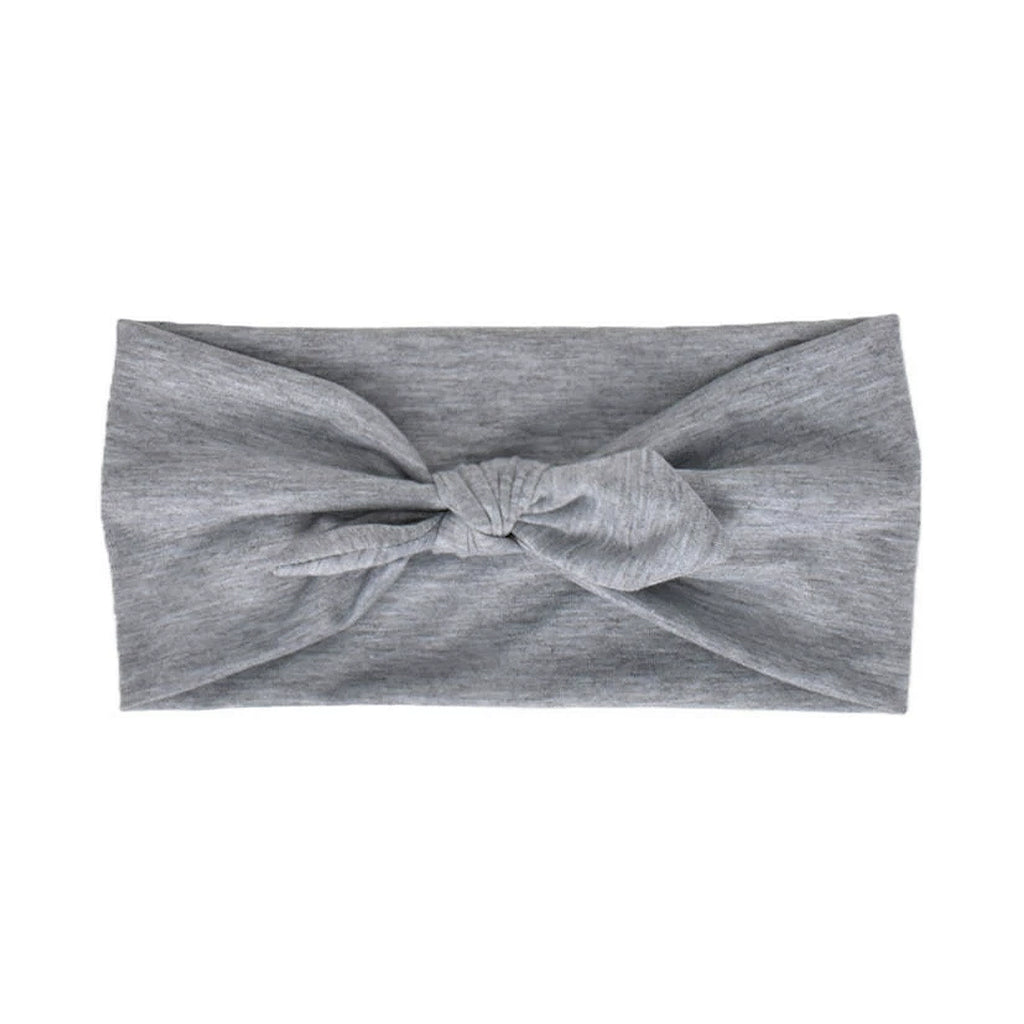Anna-Kaci Women's Fashion Bow Headbands Solid Color Moisture-Wicking Quick-Dry Elastic Sweat Hairbands