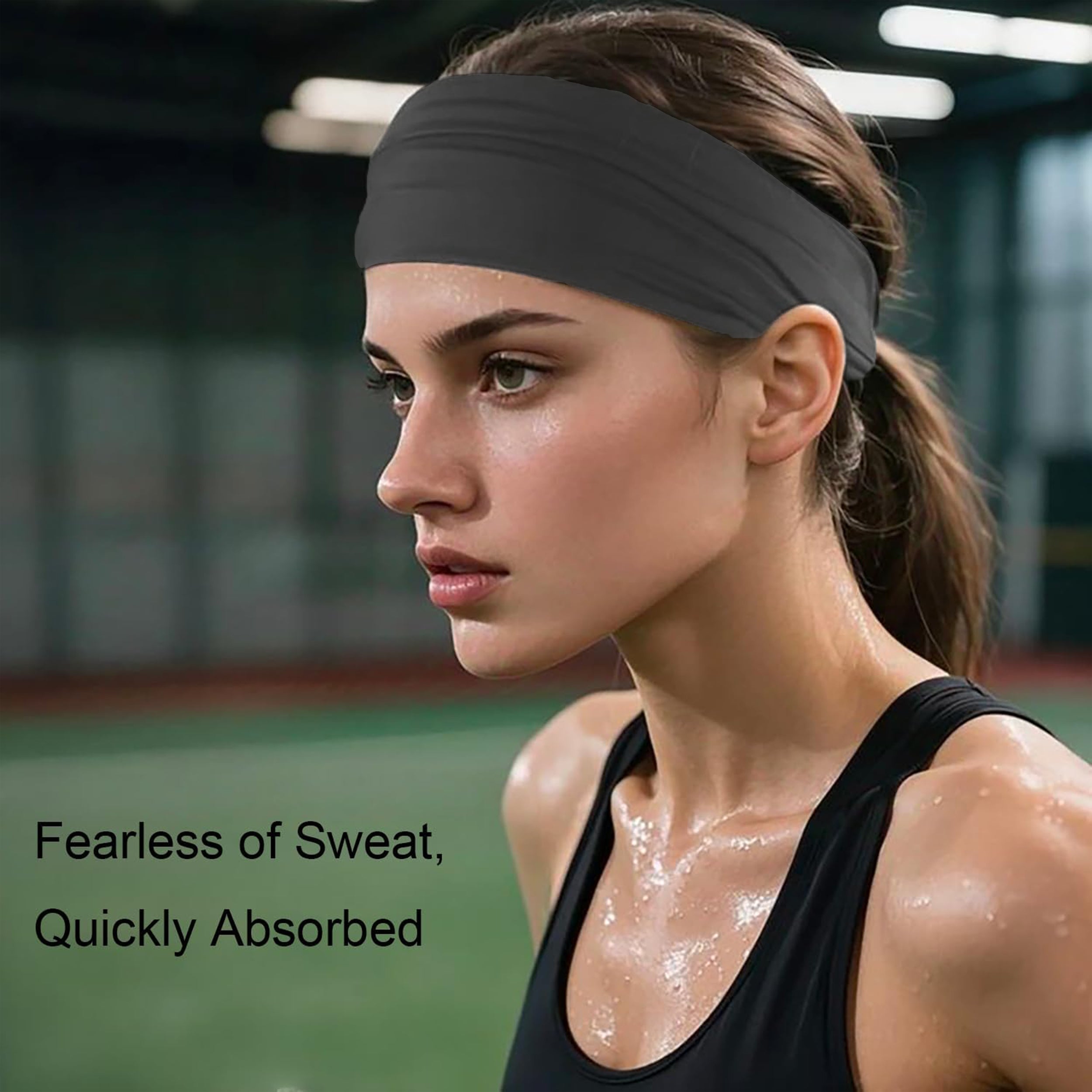 Anna-Kaci Smooth Soft Headbands, Moisture-Wicking Quick-Dry Comfy Sports Hairbands for Women and Men
