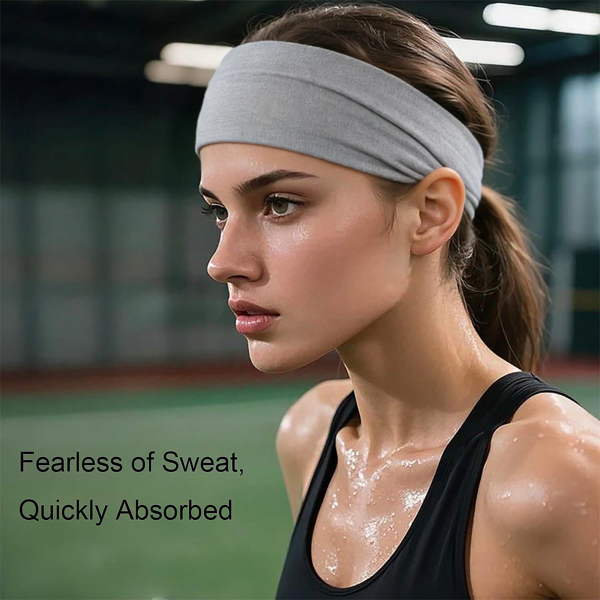 Anna-Kaci Smooth Soft Headbands, Moisture-Wicking Quick-Dry Comfy Sports Hairbands for Women and Men