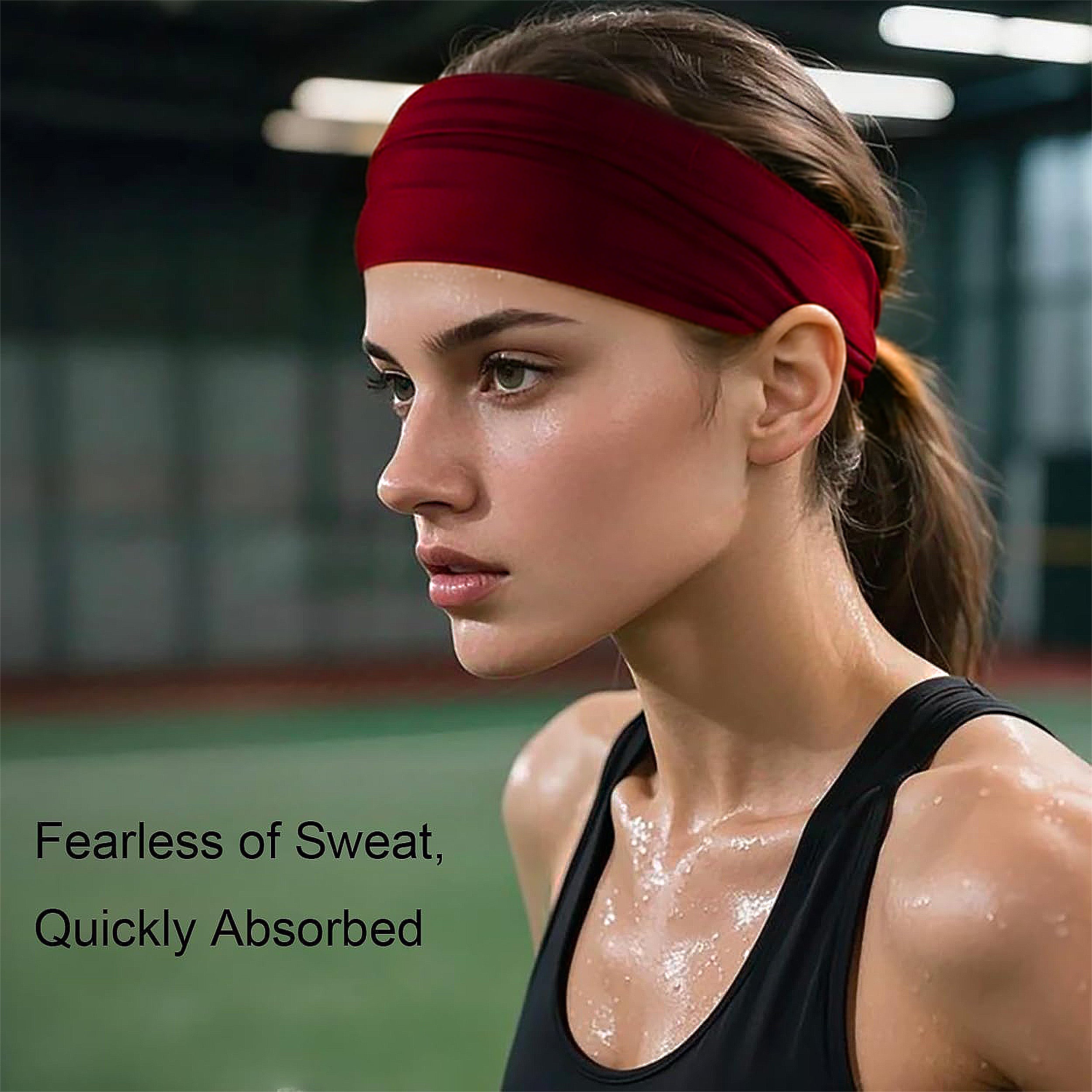 Anna-Kaci Smooth Soft Headbands, Moisture-Wicking Quick-Dry Comfy Sports Hairbands for Women and Men