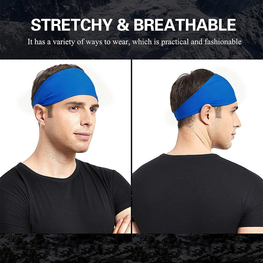 Anna-Kaci Smooth Soft Headbands, Moisture-Wicking Quick-Dry Comfy Sports Hairbands for Women and Men