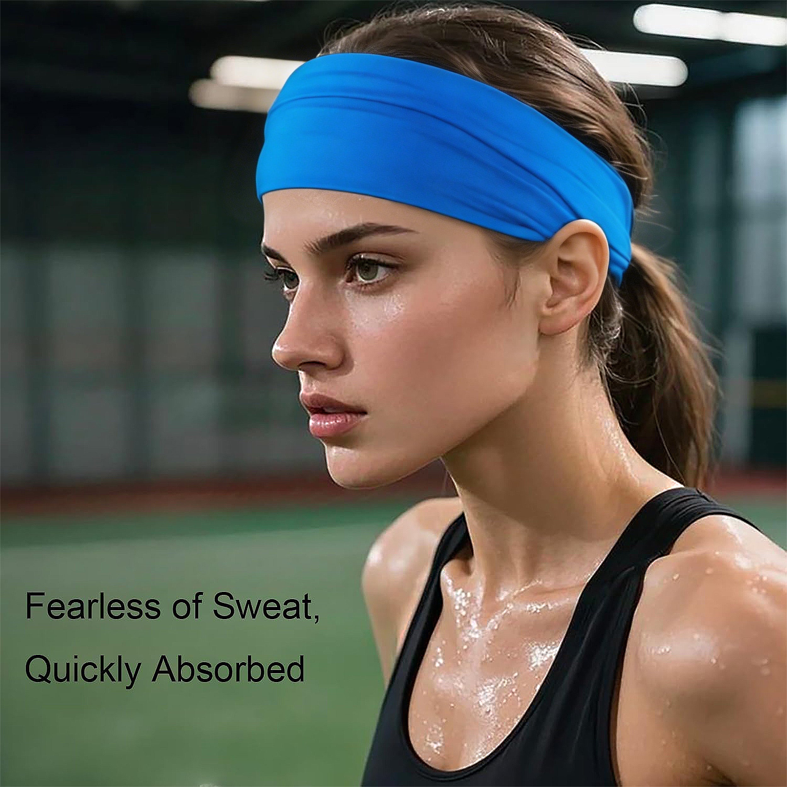 Anna-Kaci Smooth Soft Headbands, Moisture-Wicking Quick-Dry Comfy Sports Hairbands for Women and Men