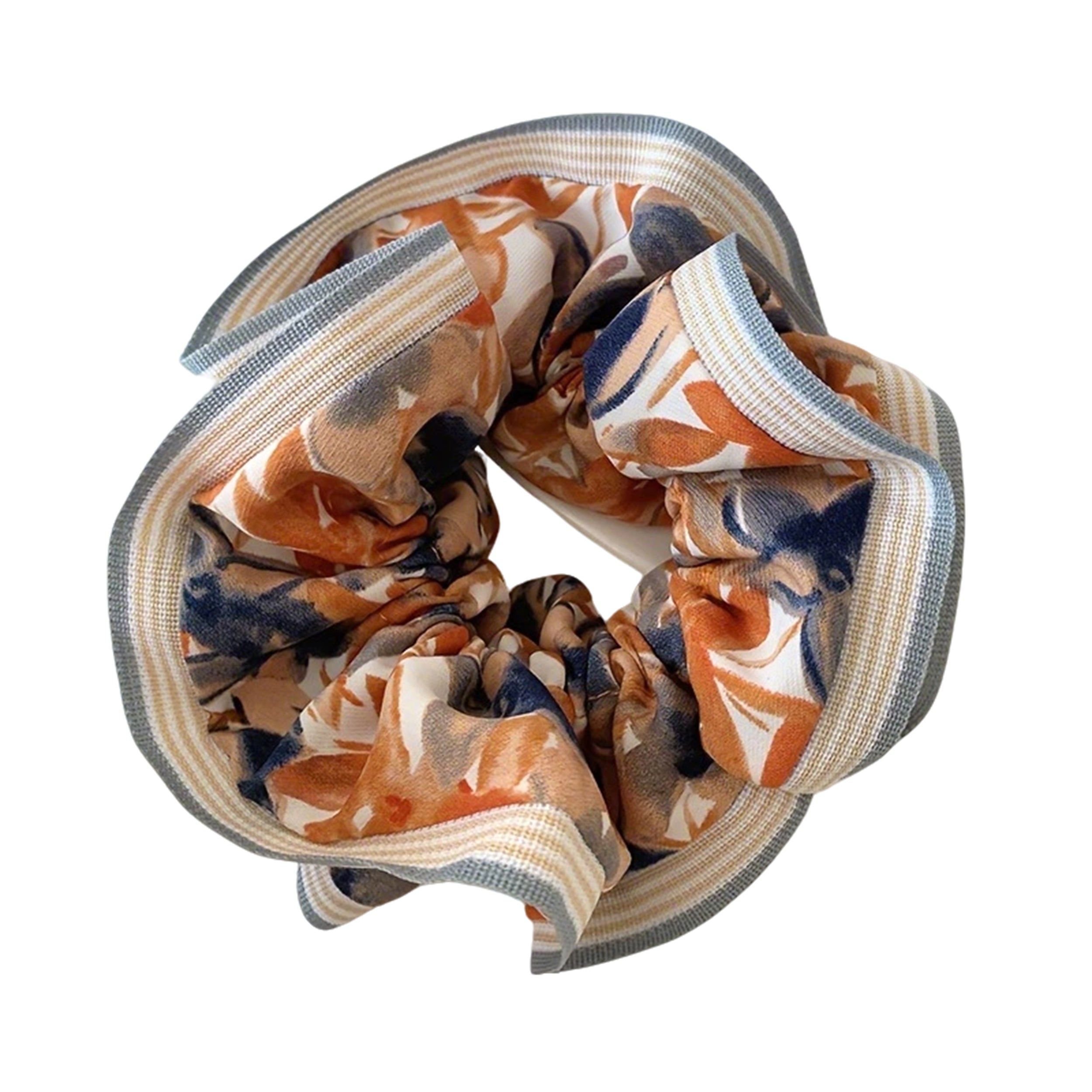 Anna-Kaci Retro Boho Oil Painting Hair Bands Ties Large Floral Scrunchies Elastic Hair Accessories for Women