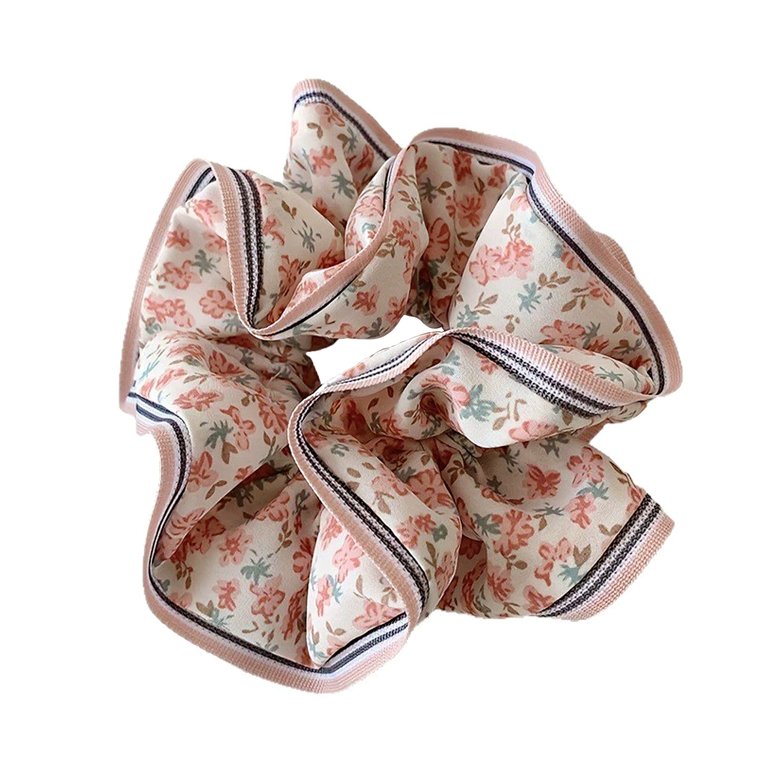 Anna-Kaci Retro Boho Oil Painting Hair Bands Ties Large Floral Scrunchies Elastic Hair Accessories for Women