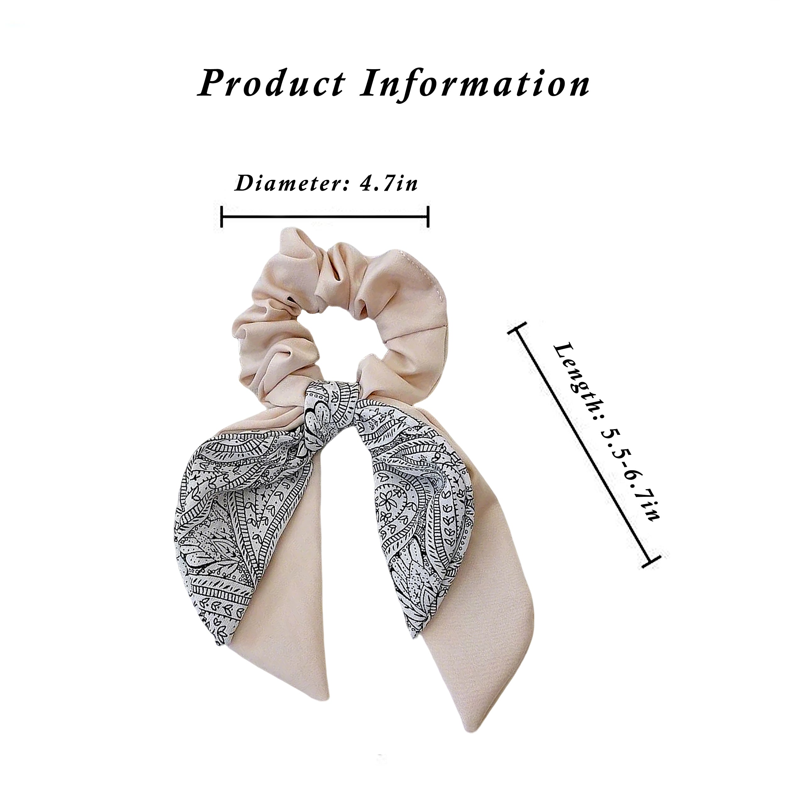 Anna-Kaci Fashion Elastic Hair Ties with Bows, Hair Scrunchies with Knotted Bow Ribbon for Women
